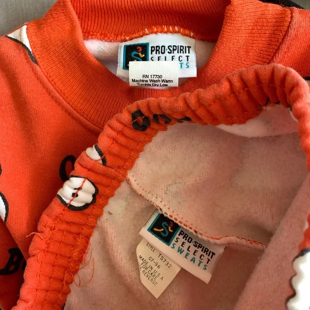 Vintage Pro spirit select sweats set Boo Ghost bats halloween